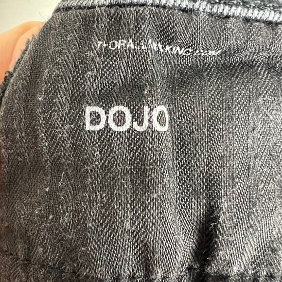 7 For All Mankind Dojo Jeans Women's Size 26 Black Wash Denim Flare Stretch - Picture 4 of 12